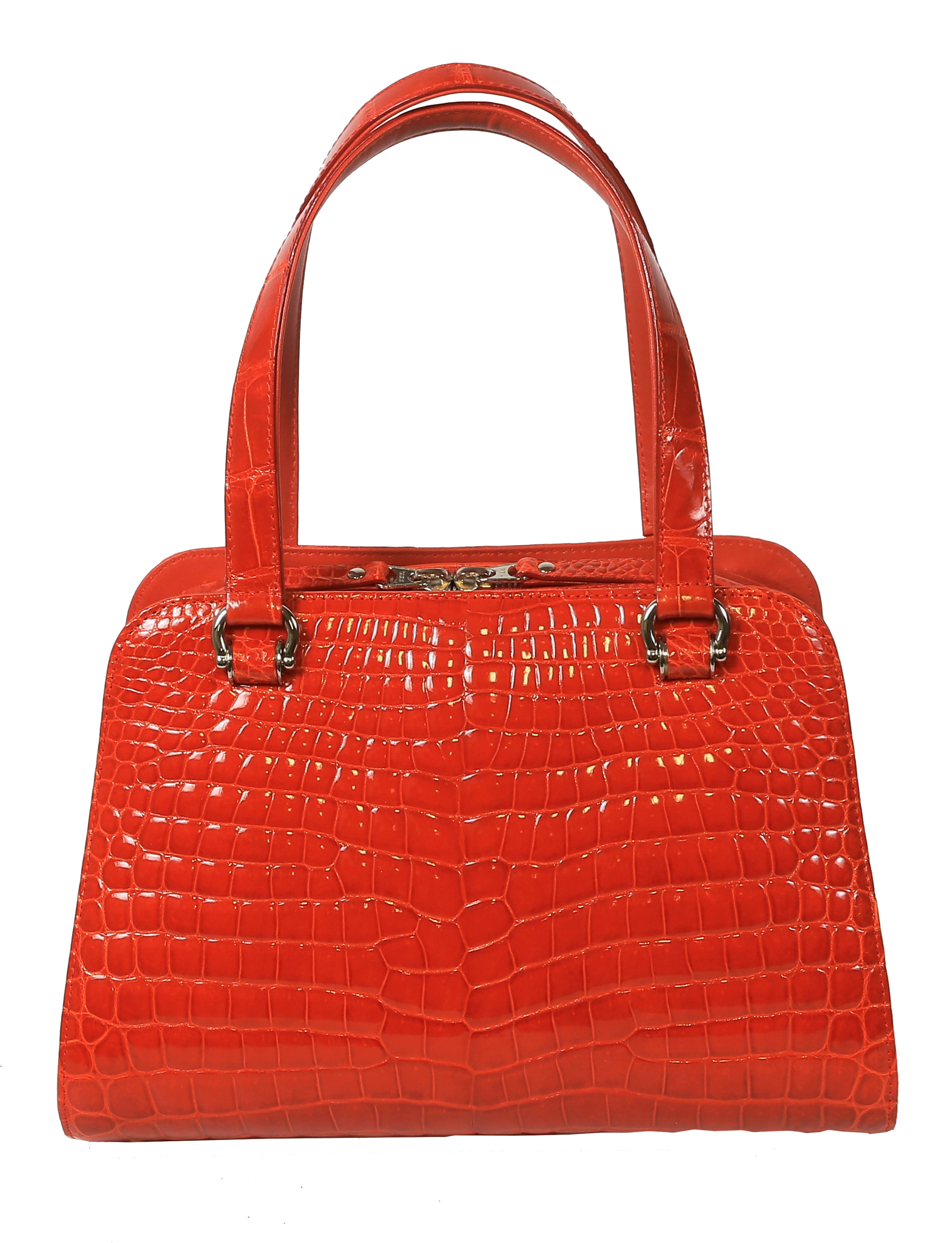 Heather Handbag with Alligator Croc Pattern Embossed Buy Online at Best  Prices on Promise Bags